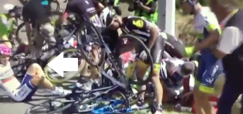 Tour 2015: Rui Costa caiu na 3a etapa