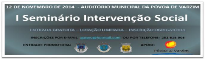 Seminário sobre Intervenção Social Seminário sobre Intervenção Social