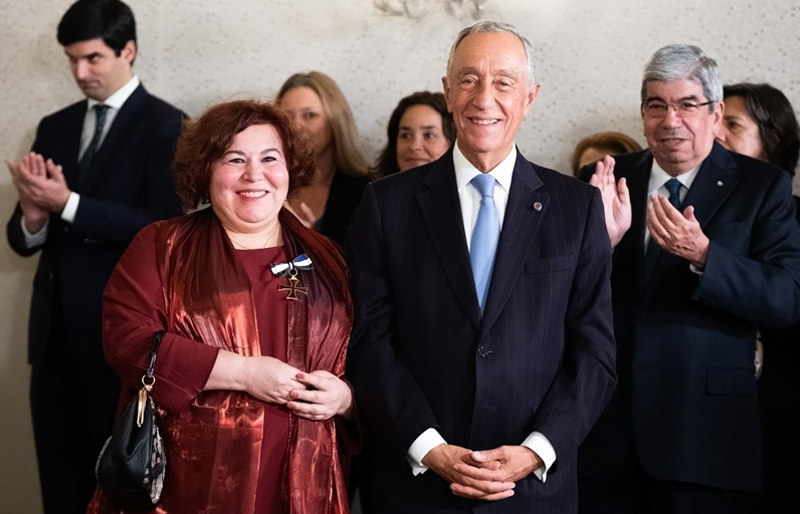 Manuela Ribeiro foi condecorada pelo Presidente República