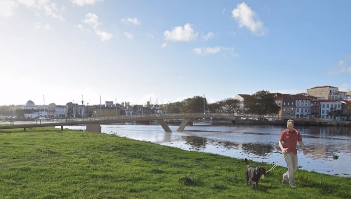 Ponte pedonal e ciclável vai por diante em Vila do Conde