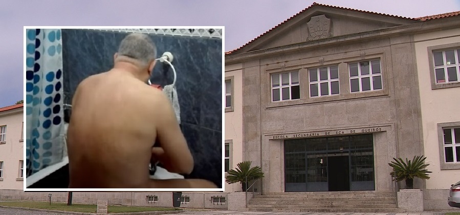 Na Eça: vídeos obscenos e docente suspenso.