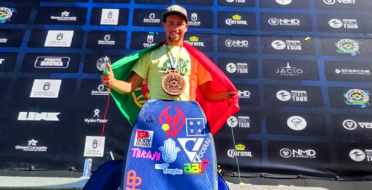 Atleta do Naval Povoense conquista Medalha de Prata nos Mundiais de Bodyboard
