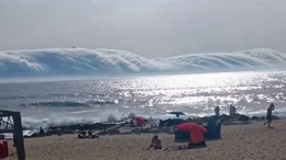 Nuvens davam ideia de Tsunami