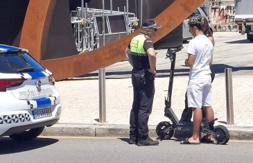 Polícia Municipal da Póvoa fiscaliza condutores de trotinetes